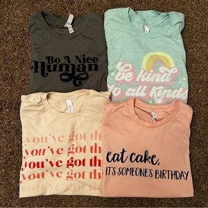 ✨Set of 4✨ | Bella Canvas Graphic Tees